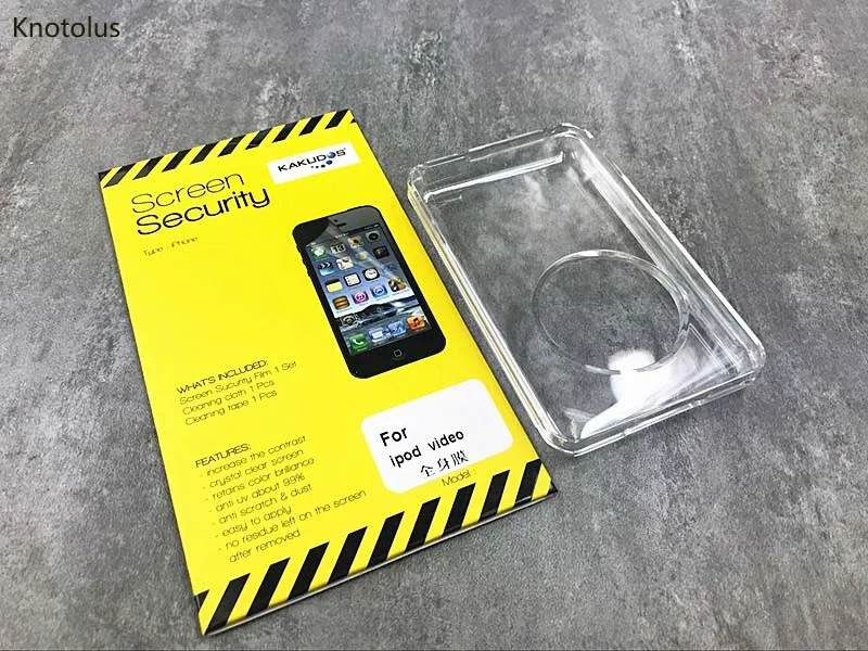 Knotolus прозрачный защитный чехол+ Защитная пленка для ipod 5th gen video 30gb