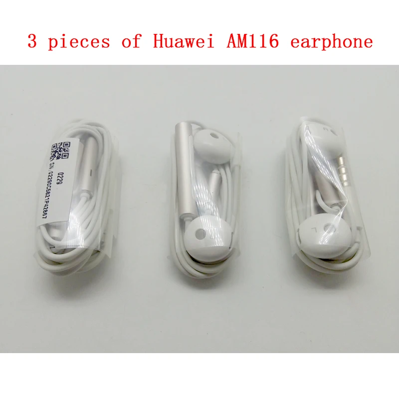 Нью-Йорк(3/5/10/15/20 штук) huawei наушники 3,5 мм разъемы для huawei P7 P8 P9 Lite P10 плюс Коврики с микрофоном и регулировкой громкости Управление Динамик