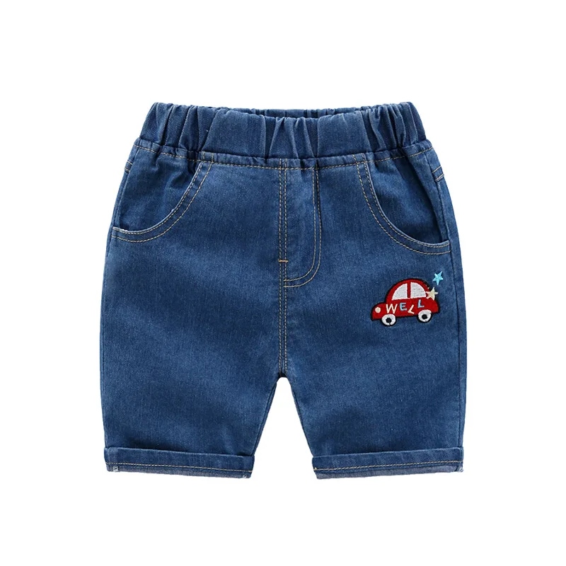 2019 летние джинсовые шорты для мальчиков маленьких девочек Детские штаны