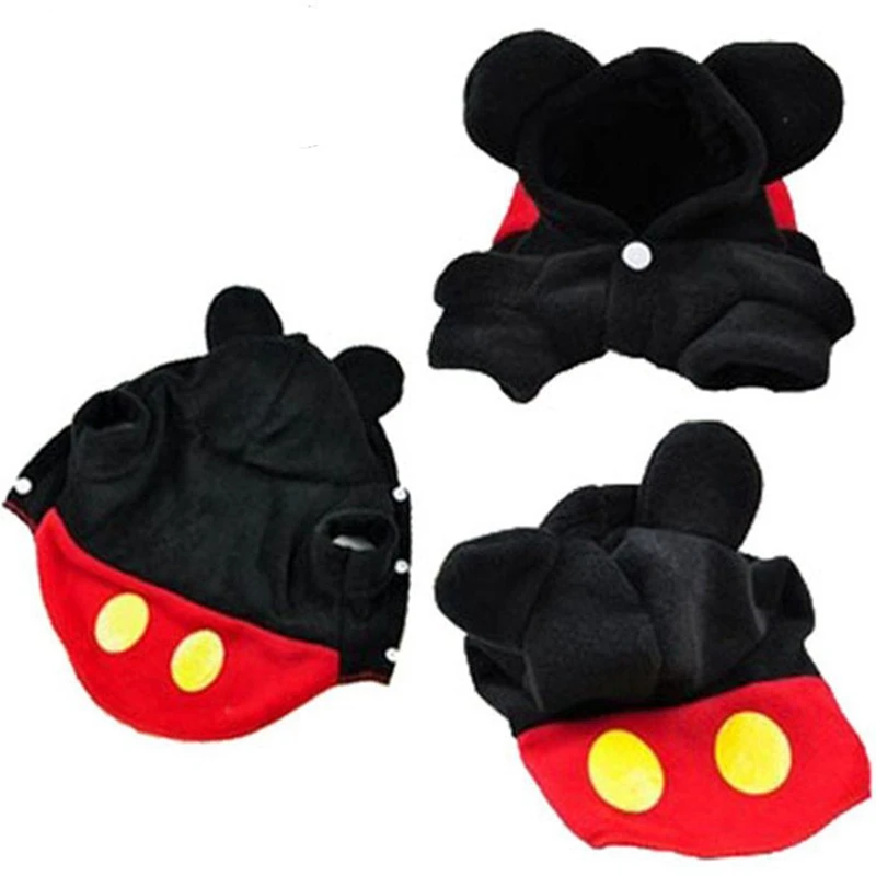 Зимний милый Micky Mouse костюм одежда домашних животных комбинезон для питомцев вещи