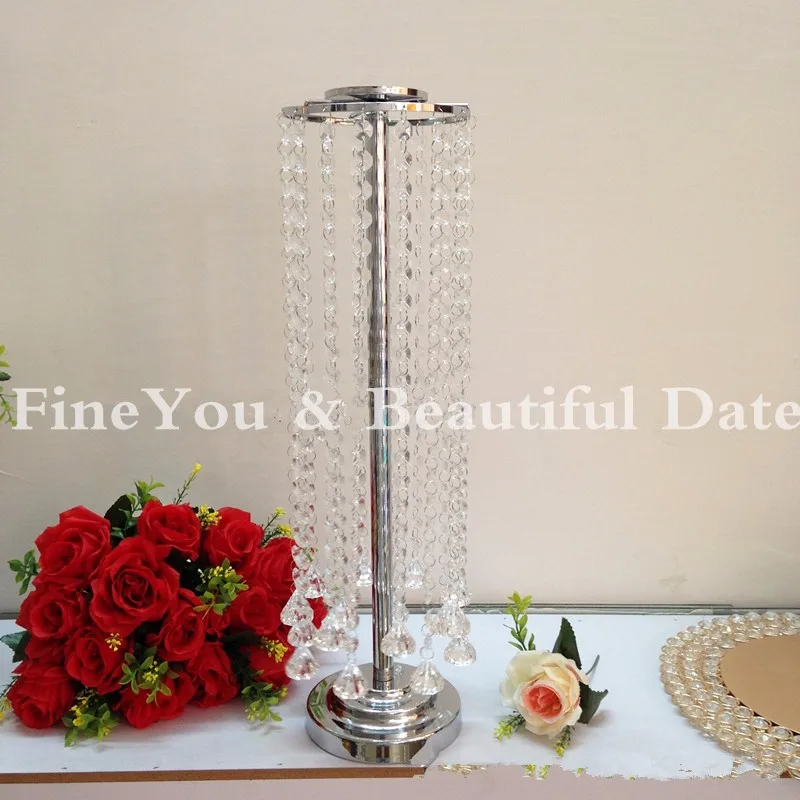 

Factory direct 50pcs/lot crystal chandelier wedding centerpiece