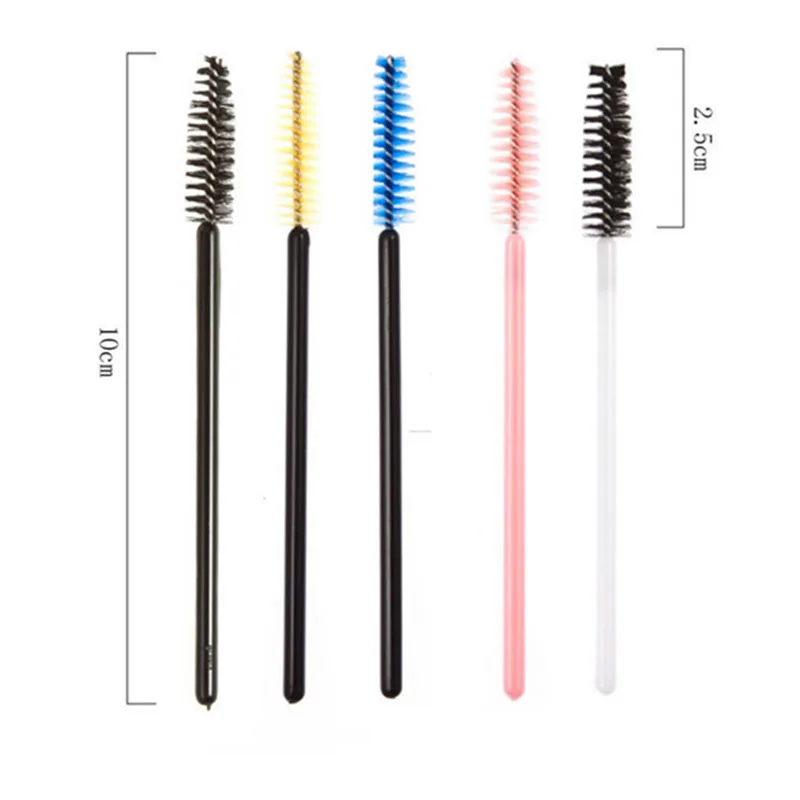 

50Pcs/Pack Multi-color Disposable Eyelash Makeup Extension Brush Mascara Wands Curel Spoolers Applicator Cosmetic Tool