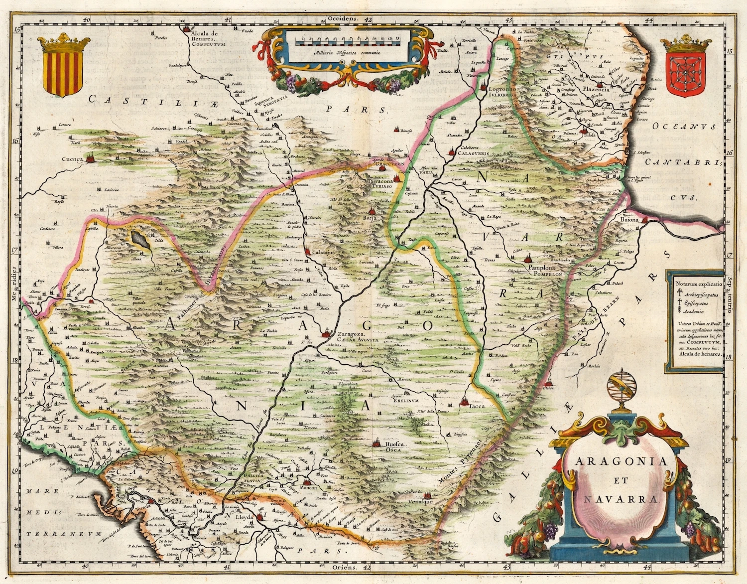 Винтаж карта Плакат Valentiae Regni олим Contestanorum Si Классический Холст Картины стены