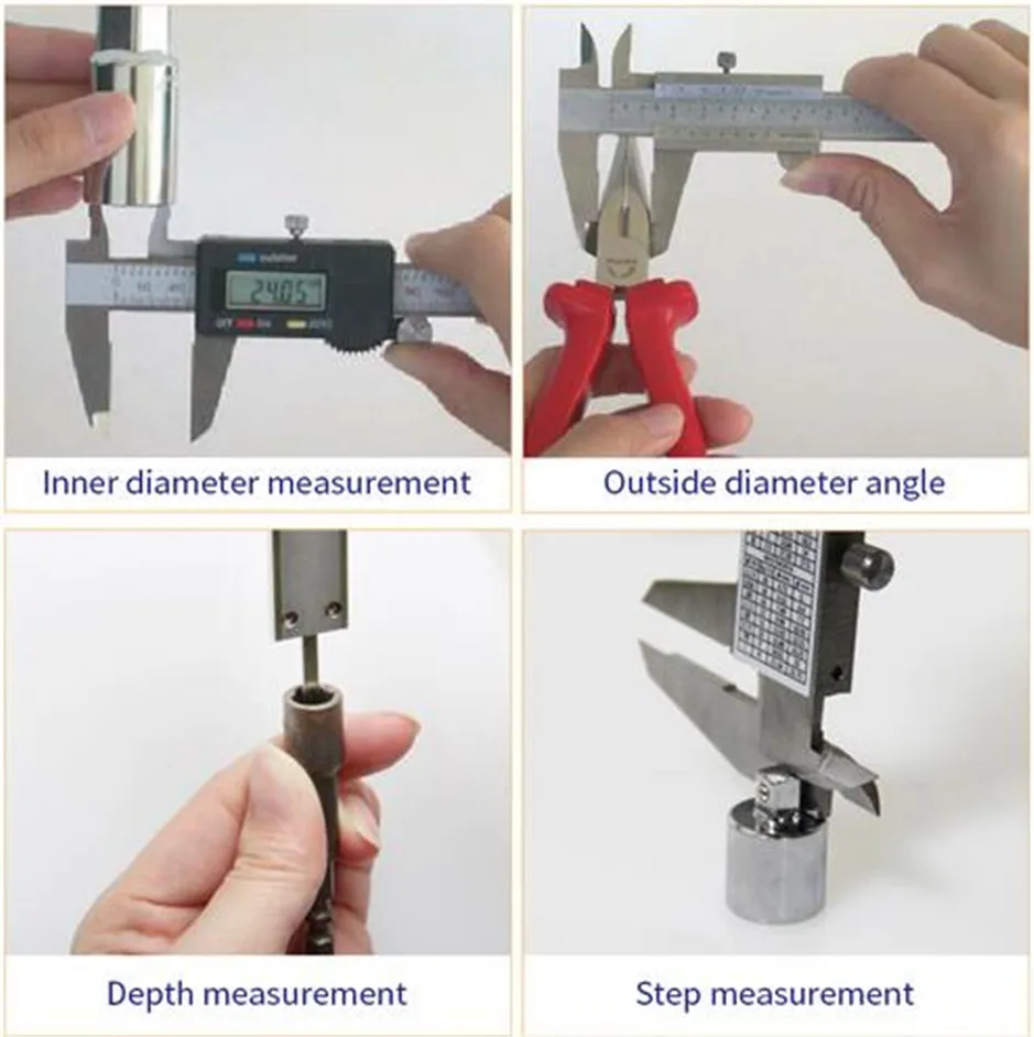 

Mechanical vernier caliper Stainless steel 150mm/6"Inch metric system imperial standard Calipers measuring tool micrometer