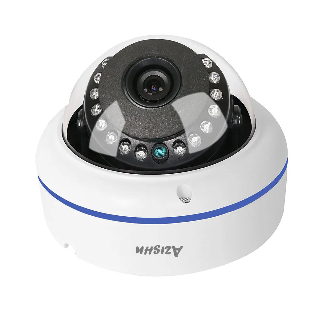 AZISHN 1080P 2MP HD 48 В POE IP камера антивандальная Onvif IR ночного видения видеонаблюдения