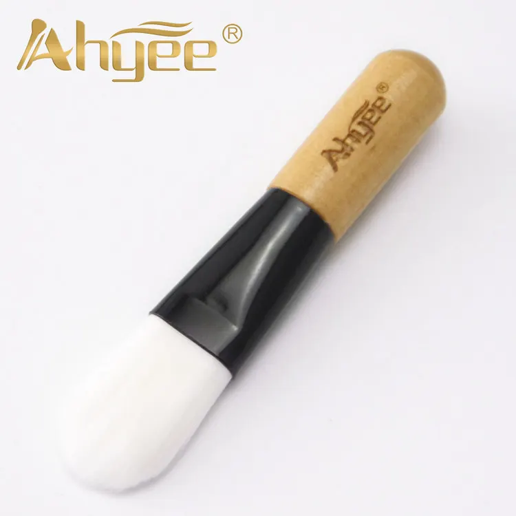 Ahyee Brand Ahyee Professional White Mini кисть для маски портативный основа для макияжа лица Кисточки высокое качество деревянной ручкой синтетические кисть для масок - Handle Color: Ahyee Brand