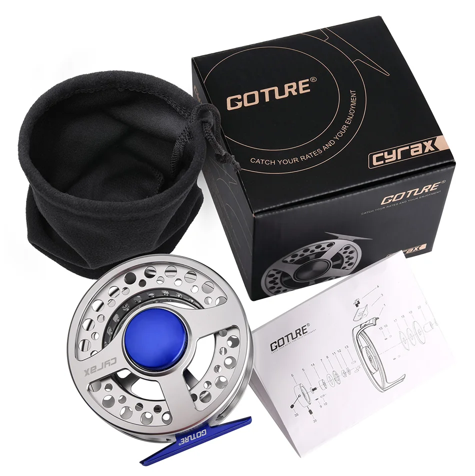 Goture 3/4 5/6 7/8 9/10 WT Морская рыбалка катушка большая беседка CNC Обработанная алюминиевая сплав Летающая Катушка 3BB для снасти для ловли форели
