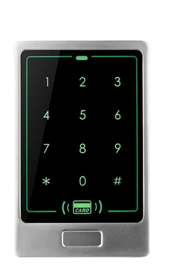 IP65 водонепроницаемая RFID автономная плата управления доступом 125 кГц EM считыватель безопасности сенсорной металлической клавиатурой 10 брелоков копия данных WG26/34 - Цвет: C20