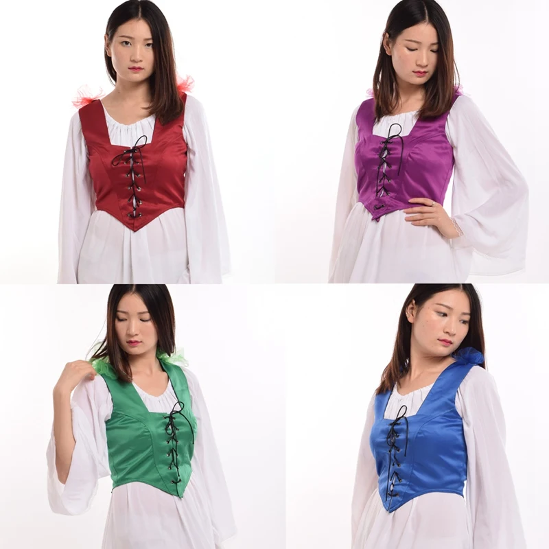 Средневековый корсет винтажный Женский пиратский Топ эпохи Возрождения