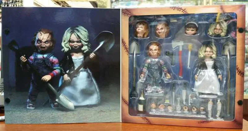 NECA Bride Of Чаки Ultimate Тиффани счастливая экшн фигурка из ПВХ Коллекционные детские