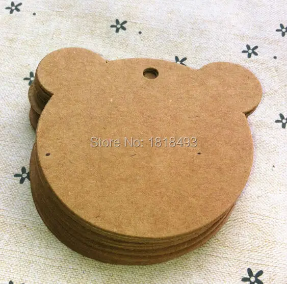 

free shipping 300 pcs a lot 6x6cm DIY blank kraft paper tags/wedding decorated card/baking price tags/labels/message card