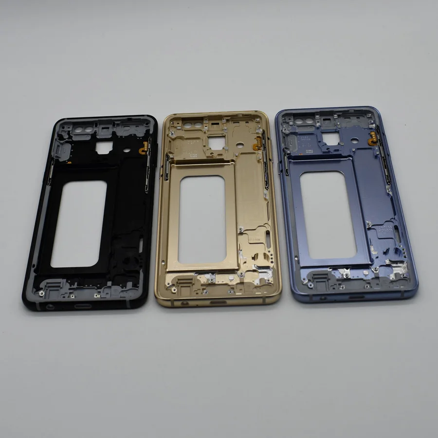 Новая ЖК-панель для задней панели для samsung Galaxy A8 A530 SM-A530F корпус со средней рамкой и боковыми кнопками