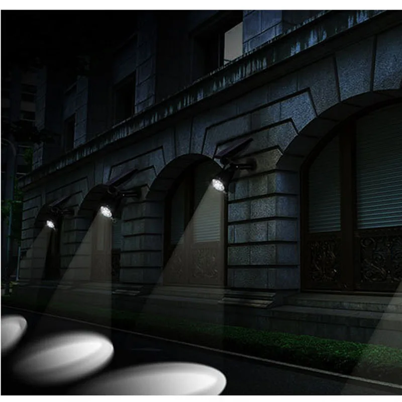 

4 Chips Waterproof IP65 Garden LED Solar Lights Outdoor Landscape Powered LEDs Lawn Lamps Yard Wall Spot Lighting Street Light
