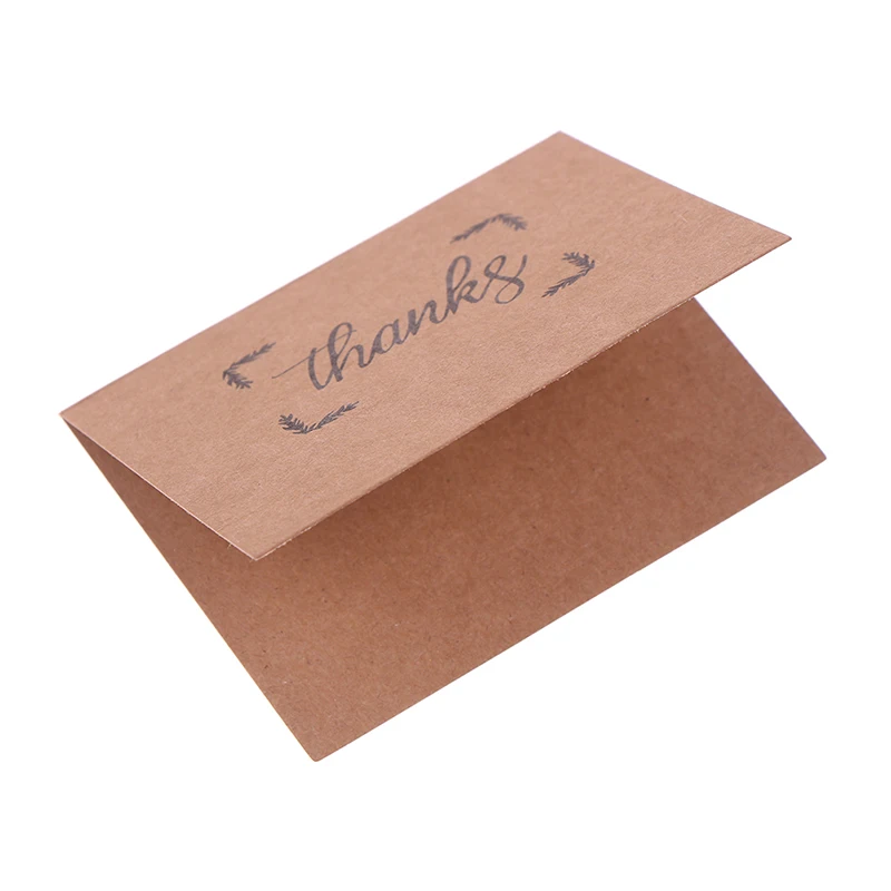 1 комплект спасибо крафт карта бумага конверты печать наклейка Свадебная