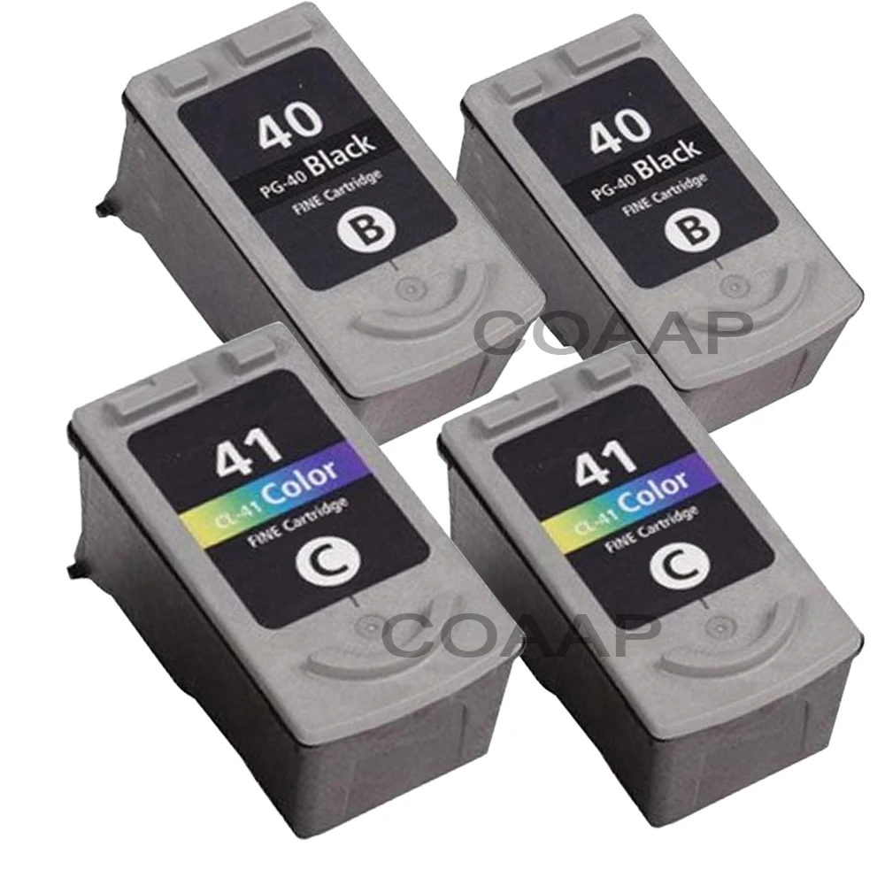 4PK PG 40 CL 41 картридж для Canon PG40 CL41 PIXMA iP1200 iP1300 iP1600 iP1800 1900 2200 MP160 MP140 MX300 MX310|ink cartridge|ink