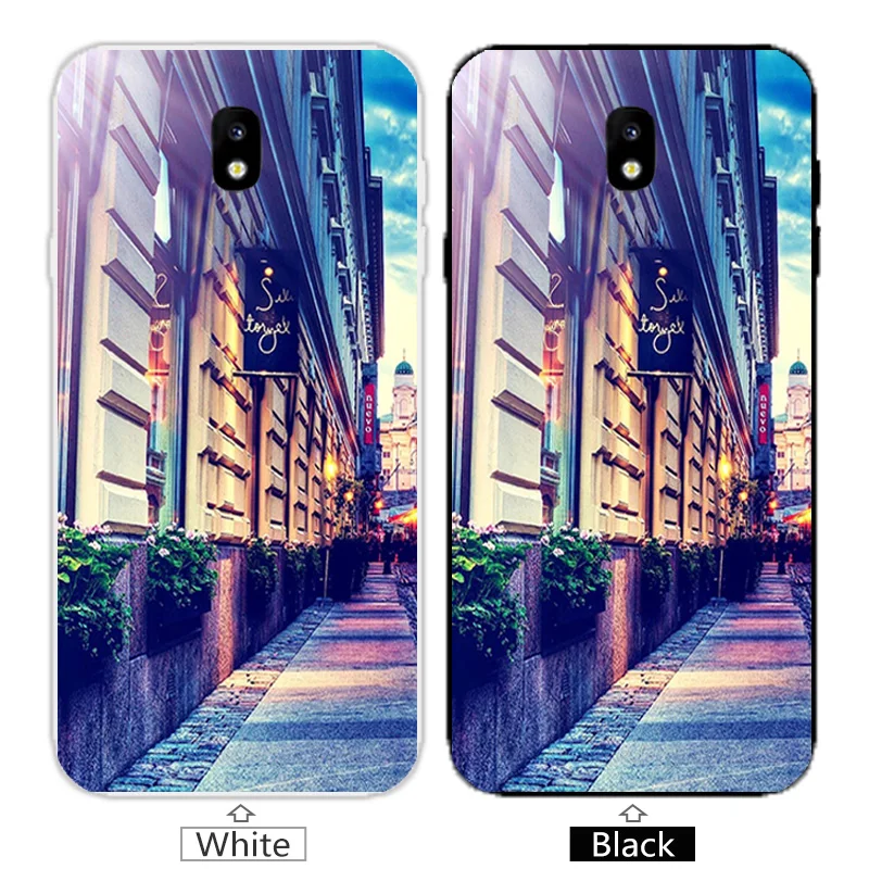Для Samsung Galaxy J7 2017 J730F (версия ЕС) чехол для телефона мягкий TPU силиконовый Brick Road Coque |