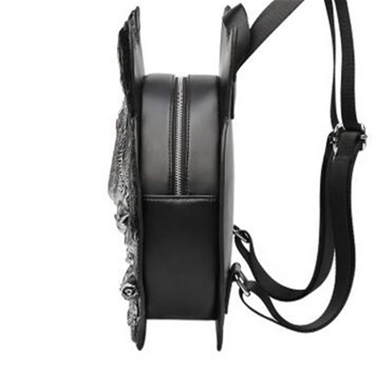 2019 Новый брендовый черный рюкзак для путешествий Готический мужской с животными