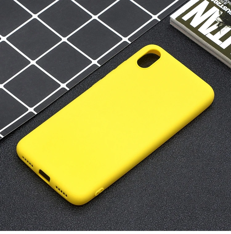 Резиновый ТПУ силиконовый чехол для Xiaomi Redmi 7A карамельный цвет Мягкий ТПУ задняя крышка для Coque Xiomi Xiaomi Redmi 7A 7 A Redmi7A чехол