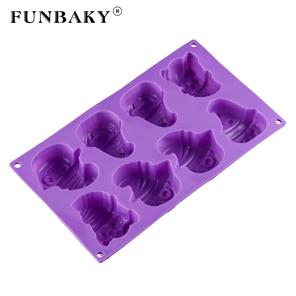 FUNBAKY 3D Хэллоуин мусс силиконовая форма для торта декоративная посуда выпечки