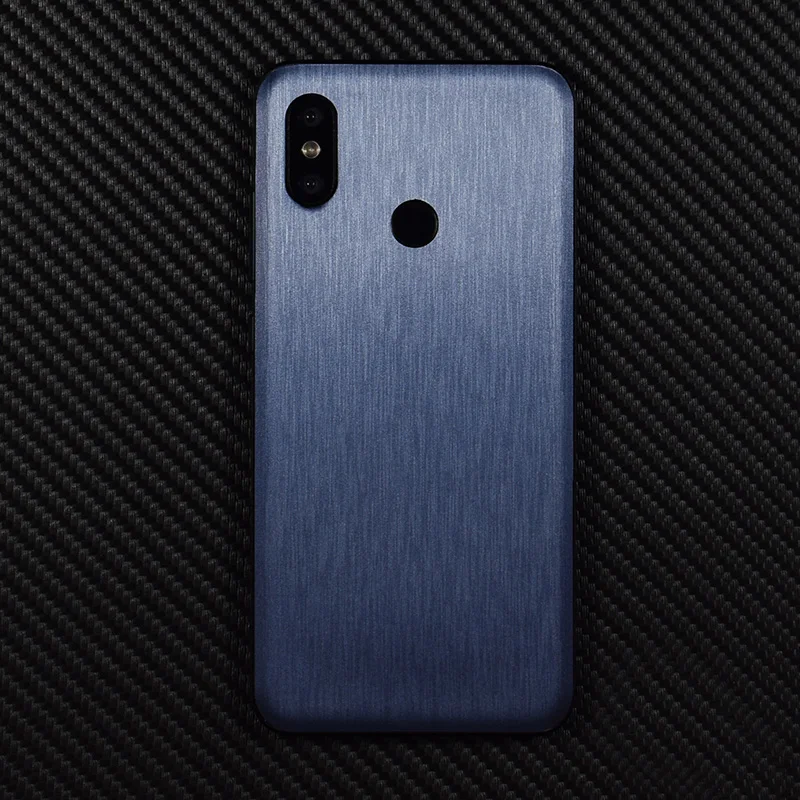 High Simulation Metal Brushed Phone Sticker Back Paste Protective Film Case For Xiaomi Mi9 Play Mi8 Lite Mi8SE MIX2S MIX3 | Мобильные