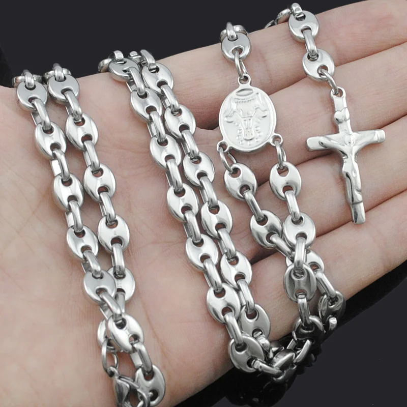 Ожерелье ATGO из нержавеющей стали для женщин и мужчин романтическое колье с