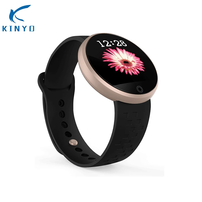 Браслет женские HeartRate Smartband Водонепроницаемый Удаленная камера Спорт фитнес-браслет сообщение re mi под пк-xiomi mi band3 - Цвет: Золотой