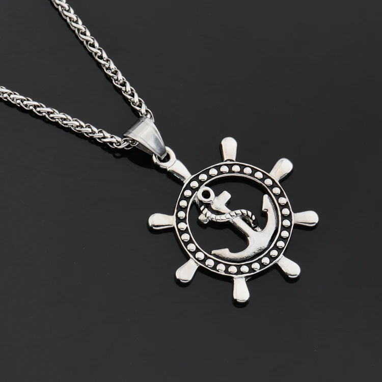 MCSAYS Jewelry Цепочки и ожерелья подвеска Хип-хоп корабль якорь Уил пшеницы цепи