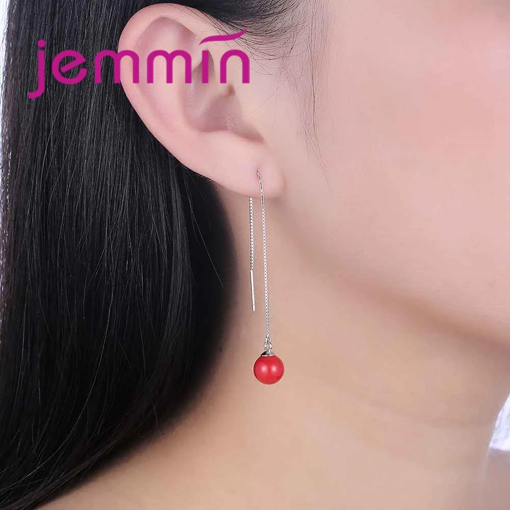 Женские серьги из серебра с фианитом|Серьги-подвески| |