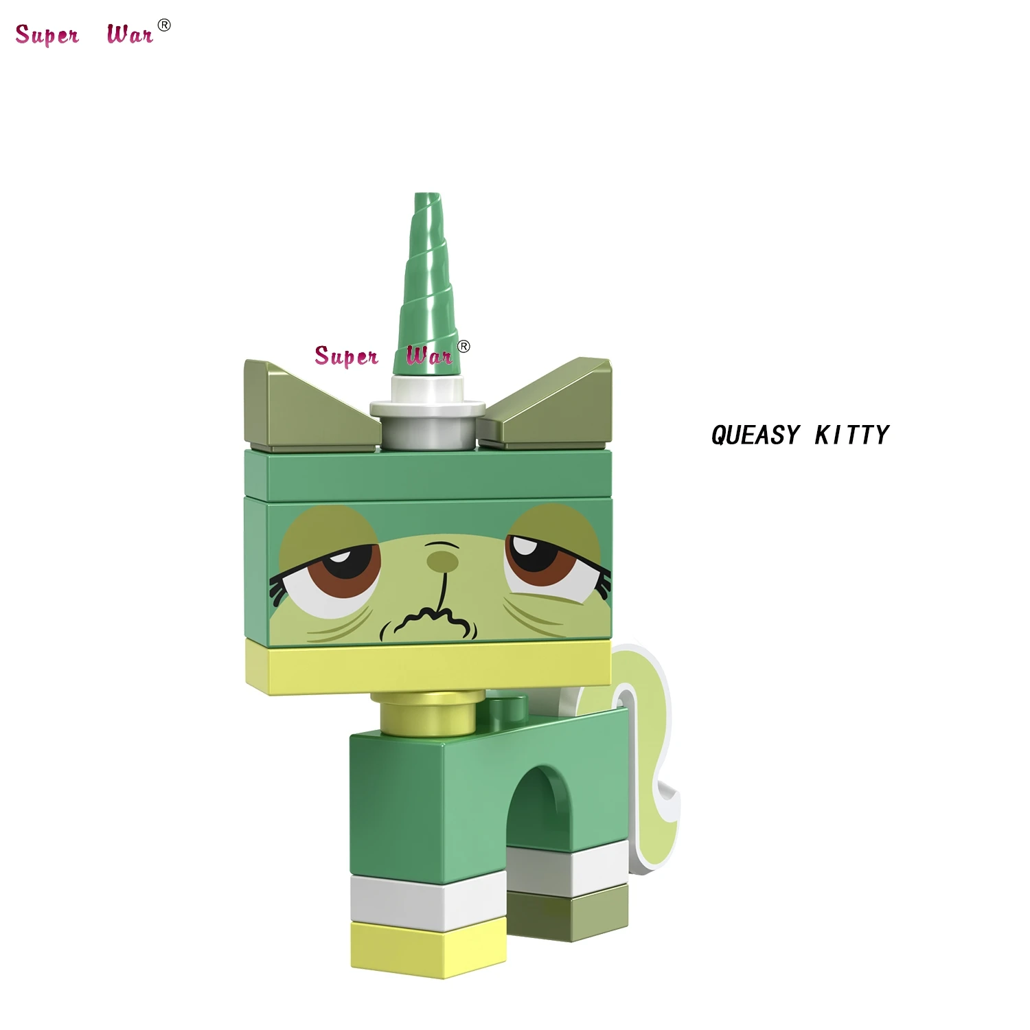 JL002 Один строительные блоки мультфильм фильм кирпичи Unikitty Super Angry Astro Queasy Biznis Единорог Kitty игрушки для детей - Цвет: JL002