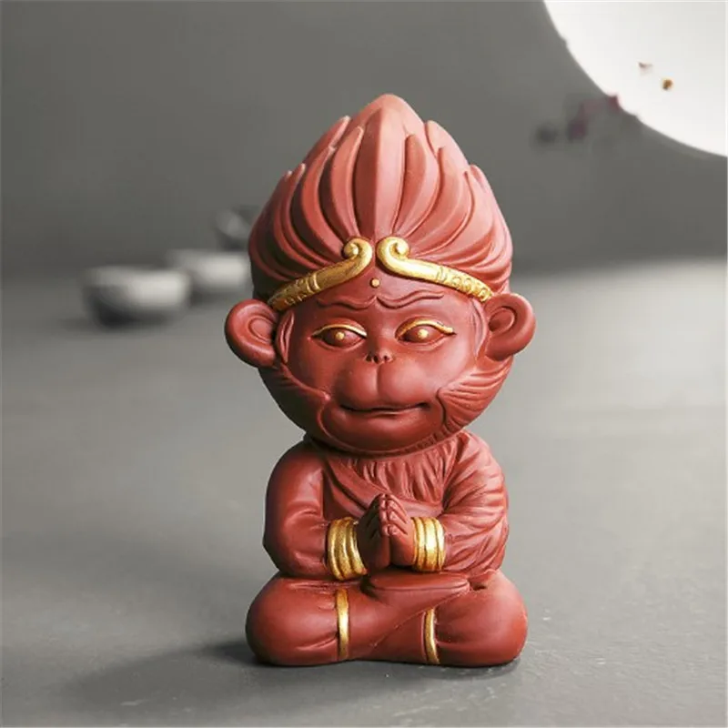 FREE SHIPPMNENT Home Decorated Car Pet Purple Clay China Legend The Monkey king