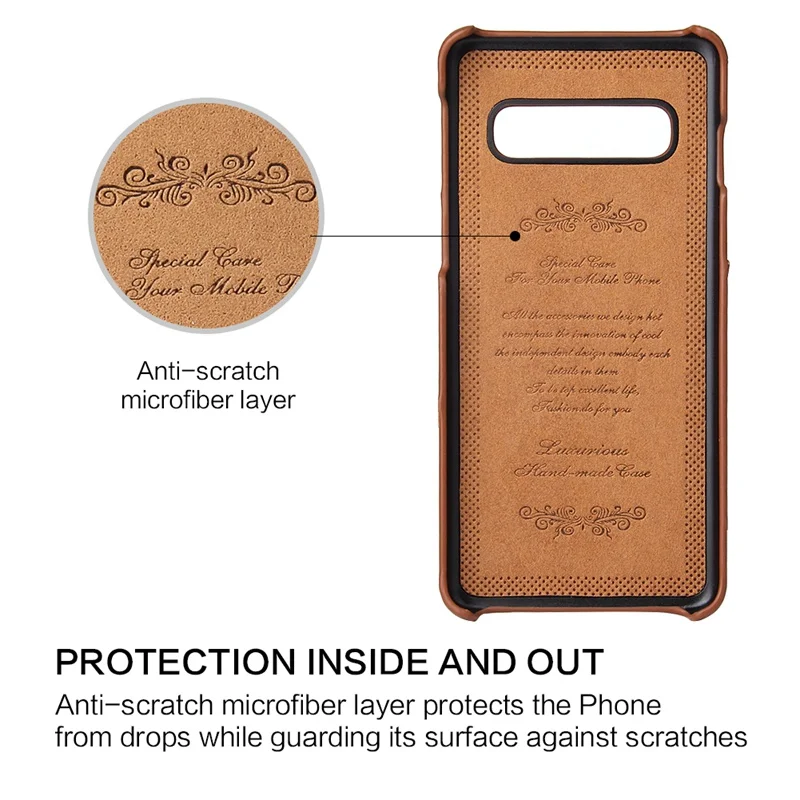Kickstand Genuine Leather Case for Samsung Galaxy S10e Card Holder Shockproof S10 Plus Finger Ring |