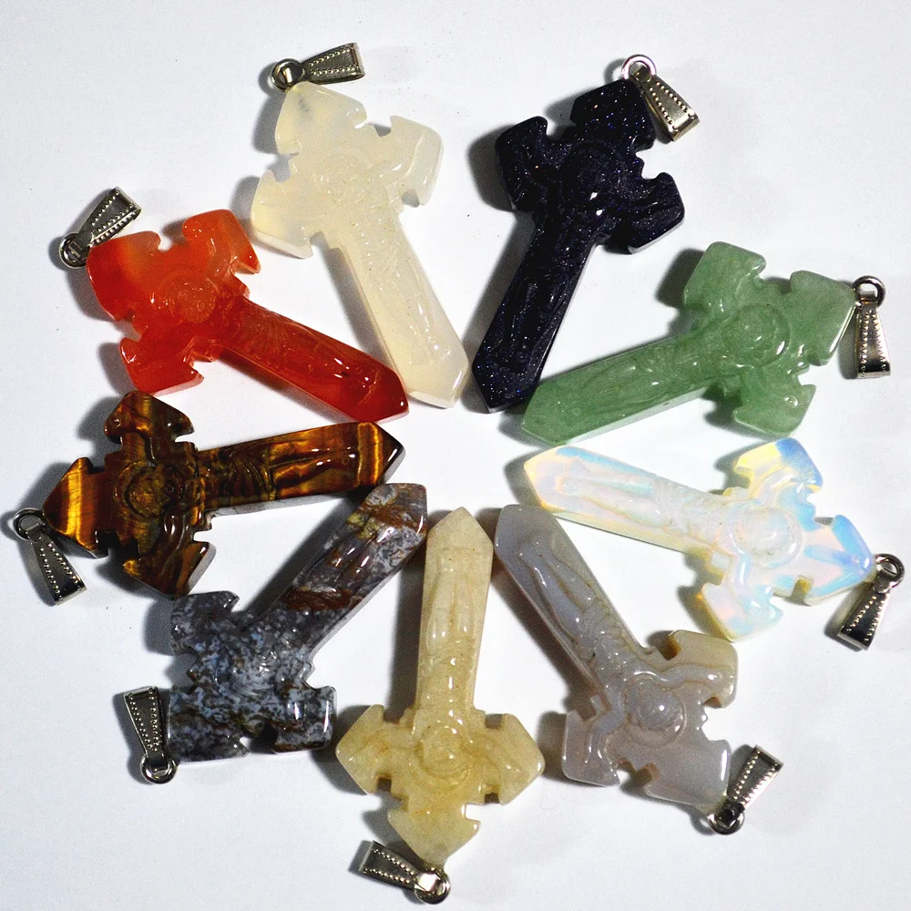 Опалит новое хорошее качество модный красивый резной поперечный опал