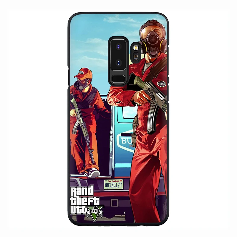 B4 GTA 5 Grand Theft мягкий чехол для телефона samsung Galaxy M10 20 30 S6 7 Edge S8 9 10 Plus Note8 9 - Цвет: B4