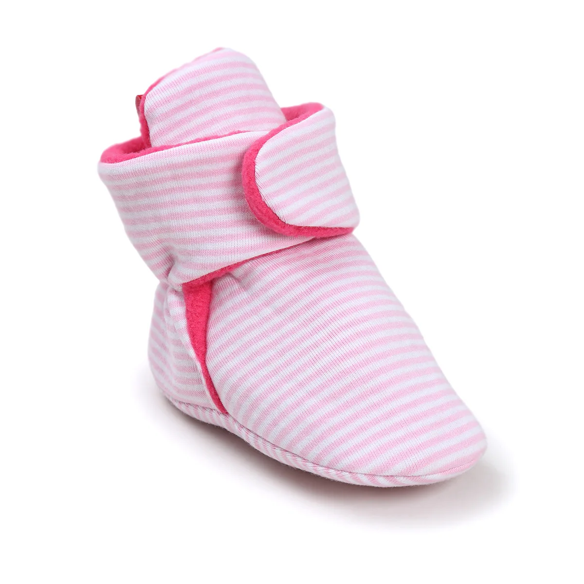 pink stripe Детская обувь унисекс для мальчиков и девочек; зимние теплые ботинки для новорожденных; классическая обувь для малышей; обувь для первых шагов; TS121 - Цвет: pink stripe