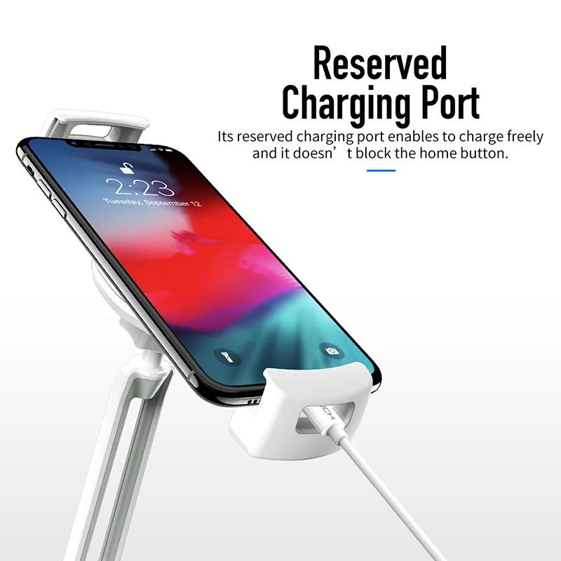 ROCK Regolabile настольная подставка для телефона Подставка для планшета для iPad Mini Air samsung для Iphone 5-10,5 дюймов 360 градусов универсальная подставка