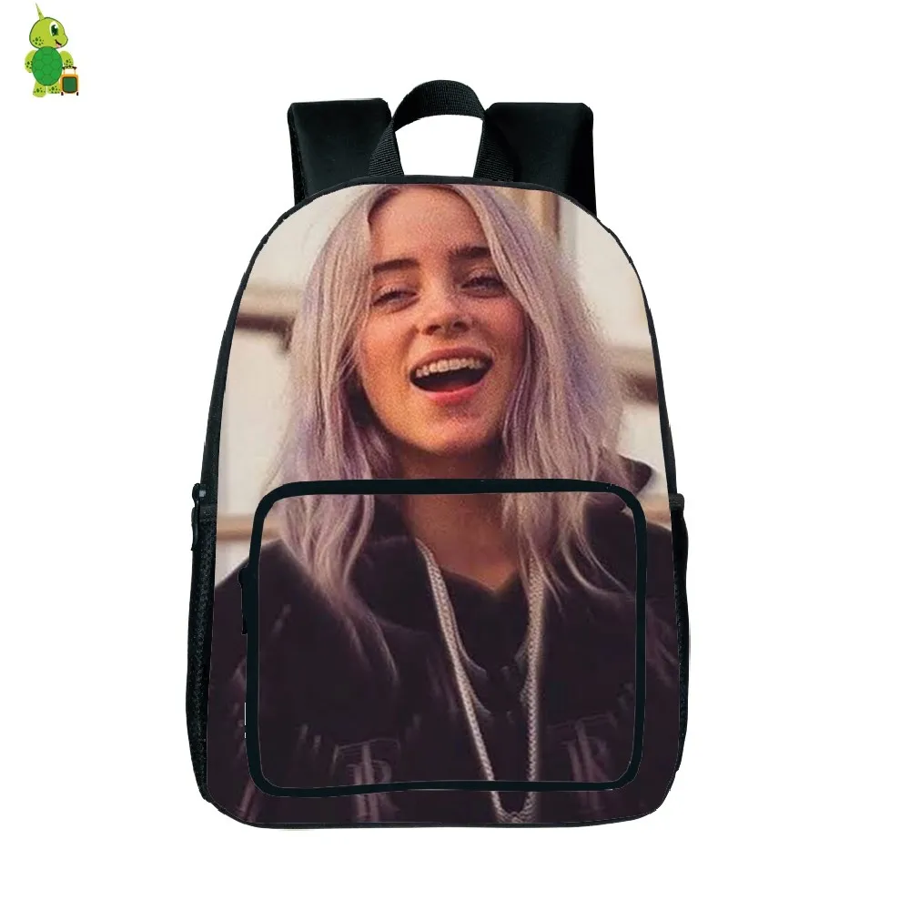 Billie Eilish рюкзак с принтом рок-звезды, школьный рюкзак для подростков, женщин, мужчин, повседневный рюкзак, модная дорожная сумка, водонепроницаемая сумка, подарок для вентилятора - Цвет: 28