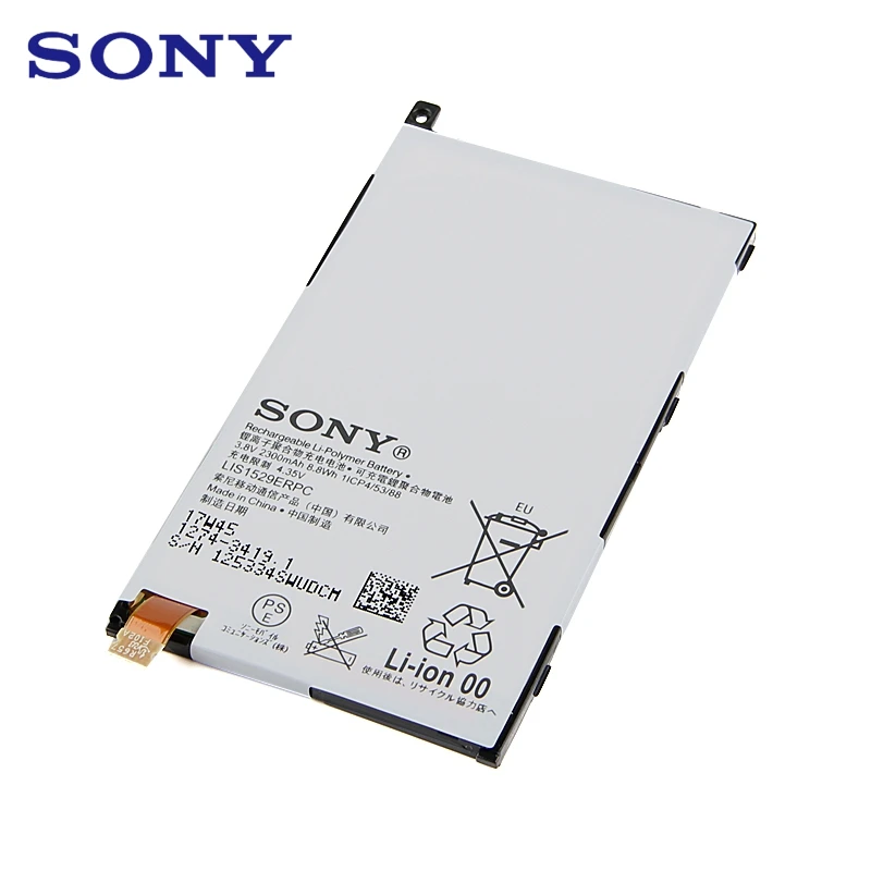 Оригинальная сменная батарея sony LIS1529ERPC для sony Xperia Z1 mini Xperia Z1 Compact D5503 M51w аутентичная батарея 2300 мАч