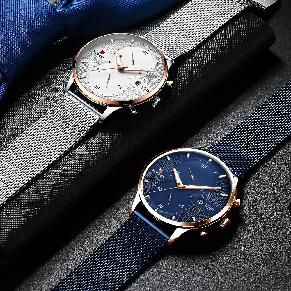 

REWARD Top Brand Luxury Men's Watch 30m Waterproof Date Clock Watch Men Relogio Masculino Male Sports Watches Men Quartz Saat