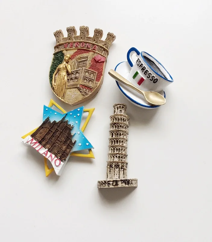 Италия MILANO/VERONA Ромео и Джульетта/наклоняющаяся башня из Pisa магнит на холодильник туристические сувениры декоративные магниты на холодильник