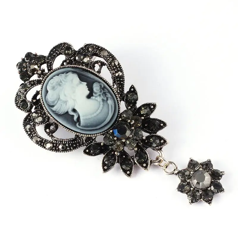 Винтажные серебряные булавки в виде королевы и принцессы большие броши