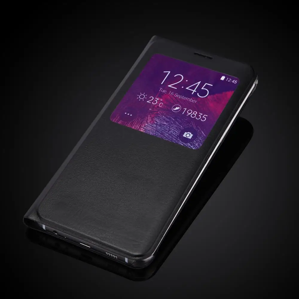 Роскошный Ультратонкий флип-чехол из искусственной кожи для Samsung Galaxy S6 Edge Plus 5 7