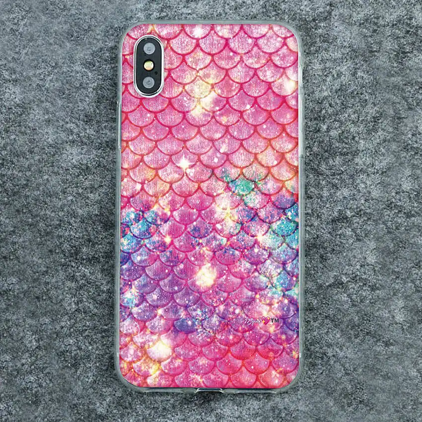 05 Чехол для Coque Motorola Moto G7 plus G5 P40 P30 one power Z4 Z3 G7 E5 G6 play Мягкий ТПУ Русалка рыбные весы роскошный чехол для телефона - Цвет: 05