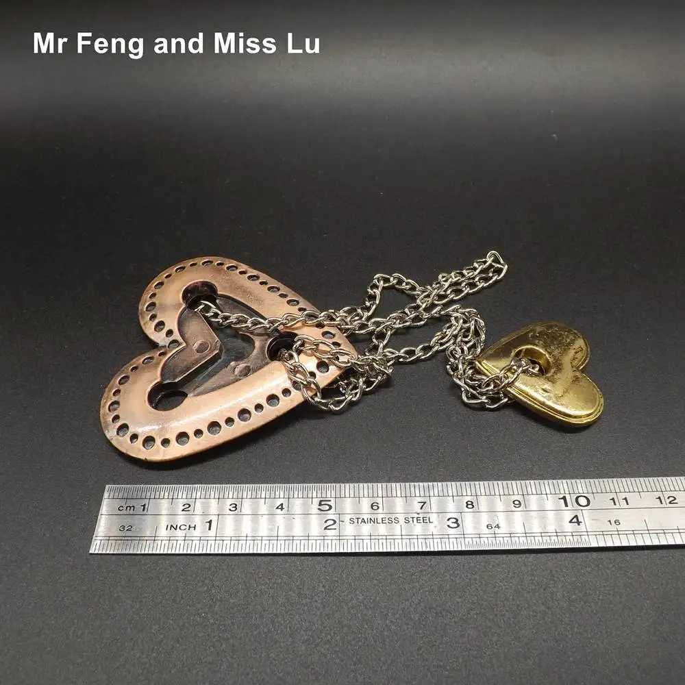 Таинственный замок игрушка в виде сердца литая металлическая головоломка