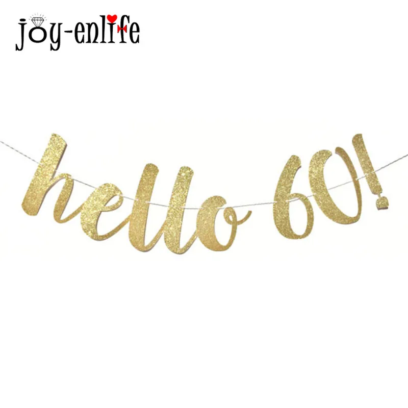 Hello 30, 40, 50, 60 бумажные гирлянды из флажков, золотистый латексный шар для кекса на 30 дней рождения, украшения для дня рождения для взрослых