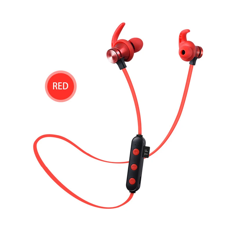 Heculas Bluetooth спортивные наушники Поддержка TF карты беспроводные стерео наушники магнитные наушники с микрофоном для телефона