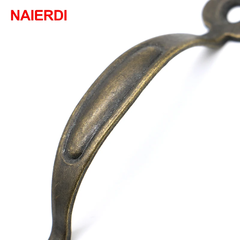 NAIERDI 5 шт. старинный Бронзовый шкаф ручки для дверей ящика ювелирных коробок