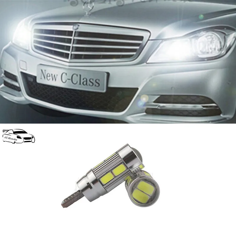 Автомобильные светодиодные лампы 5630SMD T10 196 168 с боковым клином парковочные для Benz
