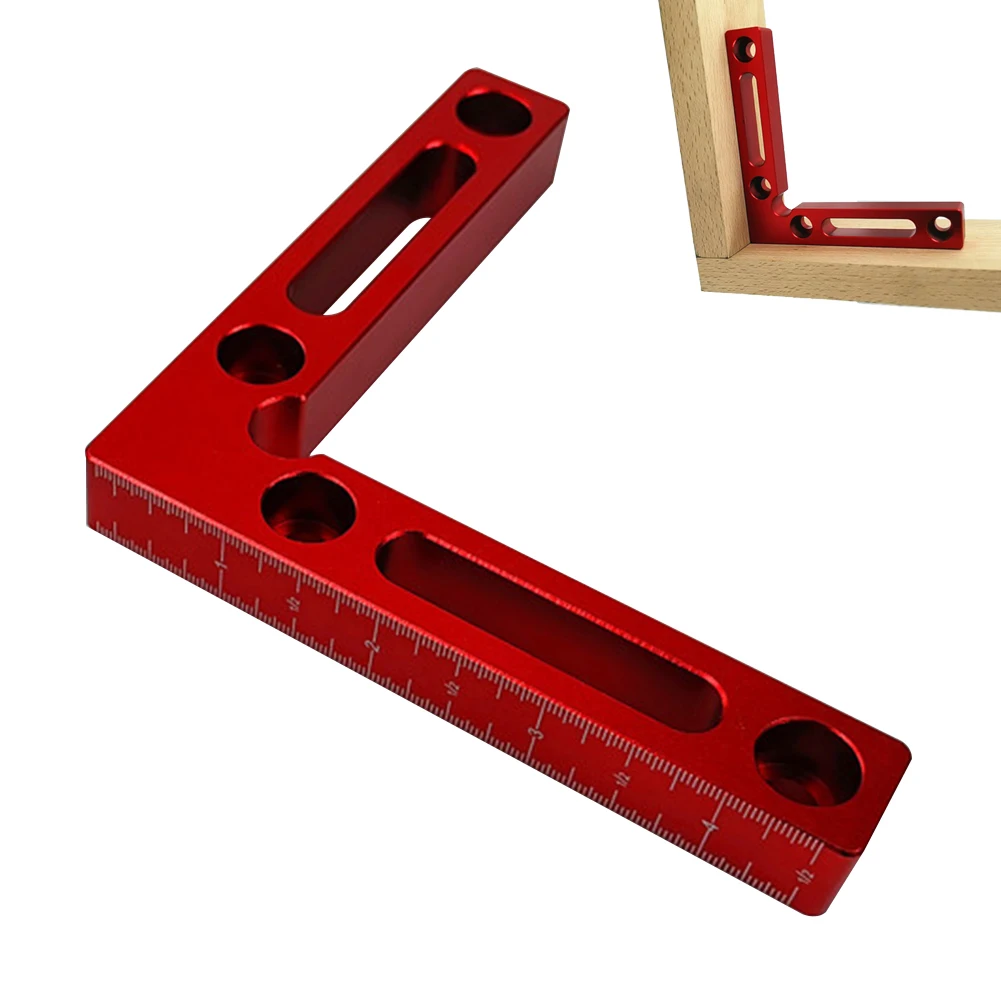 Woodworking Aluminum Alloy Block Holder Frame L Type Corner Squares Welding Right Angle Clamp Positioning Ruler Carpenter Tool |