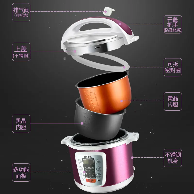 Электрическая скороварка 5л умная интеллектуальная Рисоварка Бытовая 0-24 часа