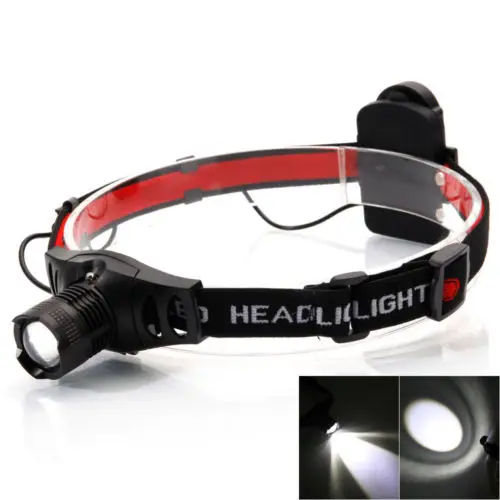 Фонарь налобный светодиодный водонепроницаемый 4 режима 2000 лм|headlight zoomable|headlamp
